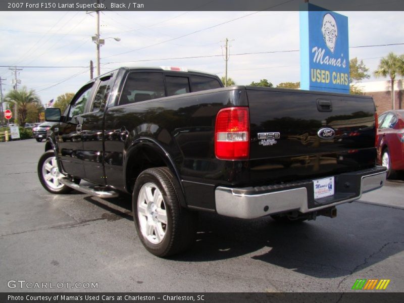 Black / Tan 2007 Ford F150 Lariat SuperCab