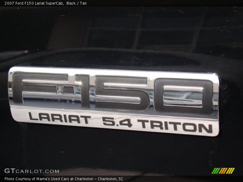 Black / Tan 2007 Ford F150 Lariat SuperCab