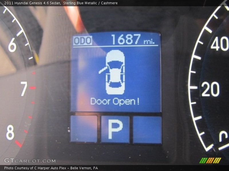 Sterling Blue Metallic / Cashmere 2011 Hyundai Genesis 4.6 Sedan