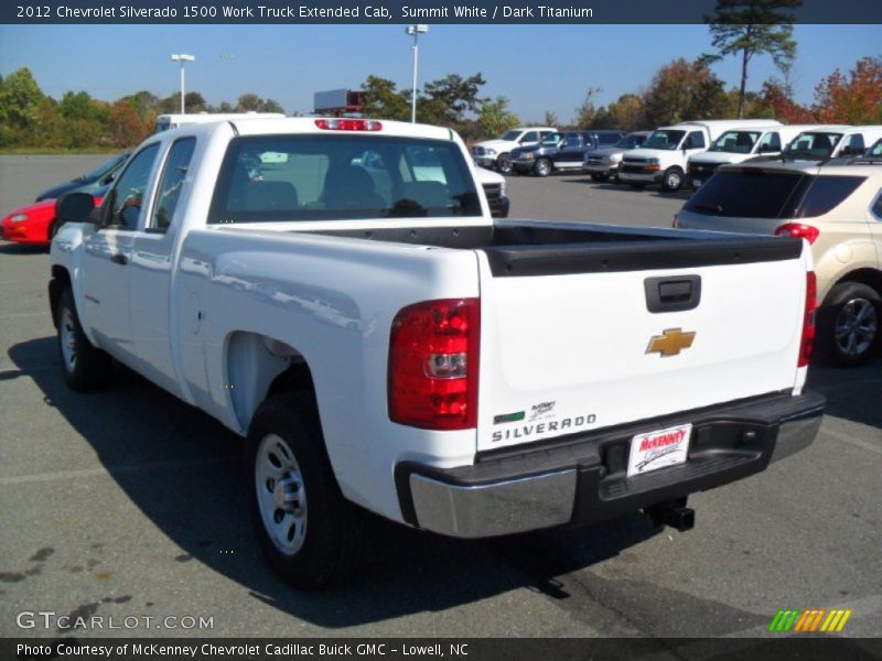 Summit White / Dark Titanium 2012 Chevrolet Silverado 1500 Work Truck Extended Cab