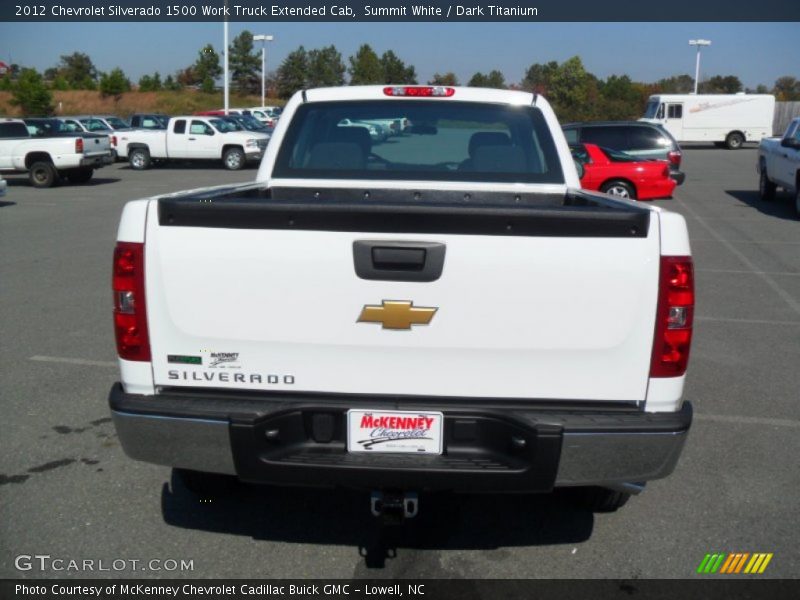Summit White / Dark Titanium 2012 Chevrolet Silverado 1500 Work Truck Extended Cab