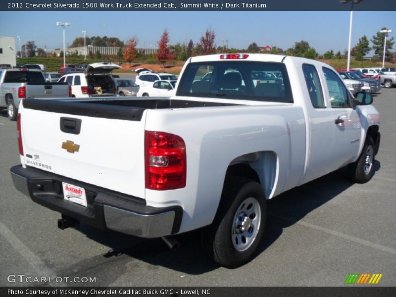 Summit White / Dark Titanium 2012 Chevrolet Silverado 1500 Work Truck Extended Cab