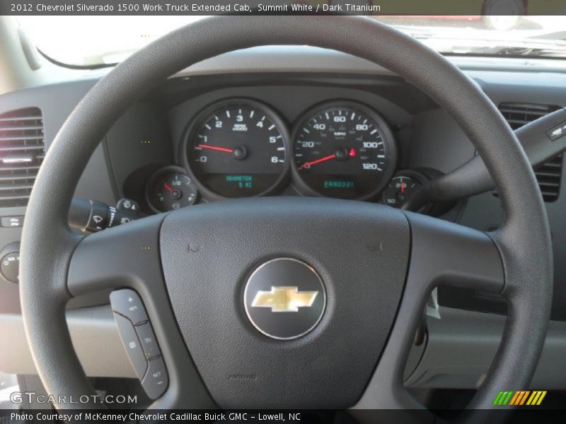  2012 Silverado 1500 Work Truck Extended Cab Steering Wheel