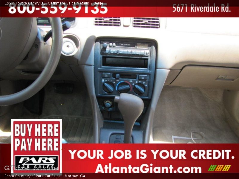 Cashmere Beige Metallic / Beige 1997 Toyota Camry LE