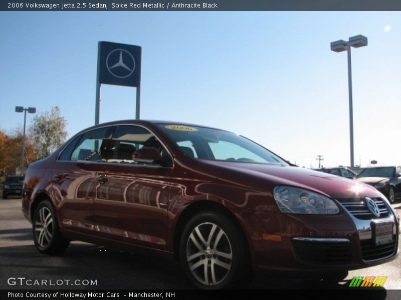 Spice Red Metallic / Anthracite Black 2006 Volkswagen Jetta 2.5 Sedan
