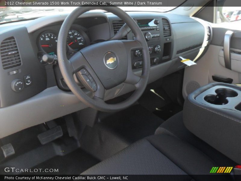 Summit White / Dark Titanium 2012 Chevrolet Silverado 1500 Work Truck Extended Cab