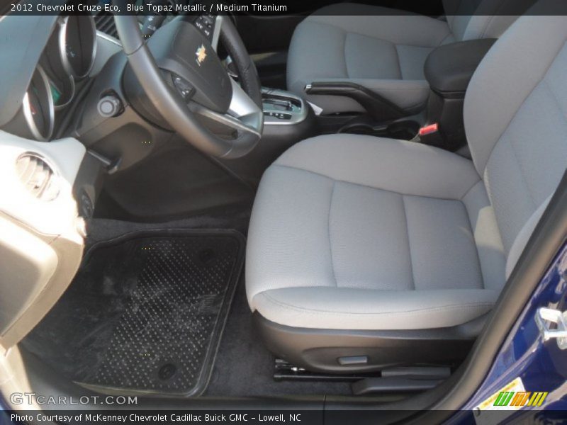Blue Topaz Metallic / Medium Titanium 2012 Chevrolet Cruze Eco