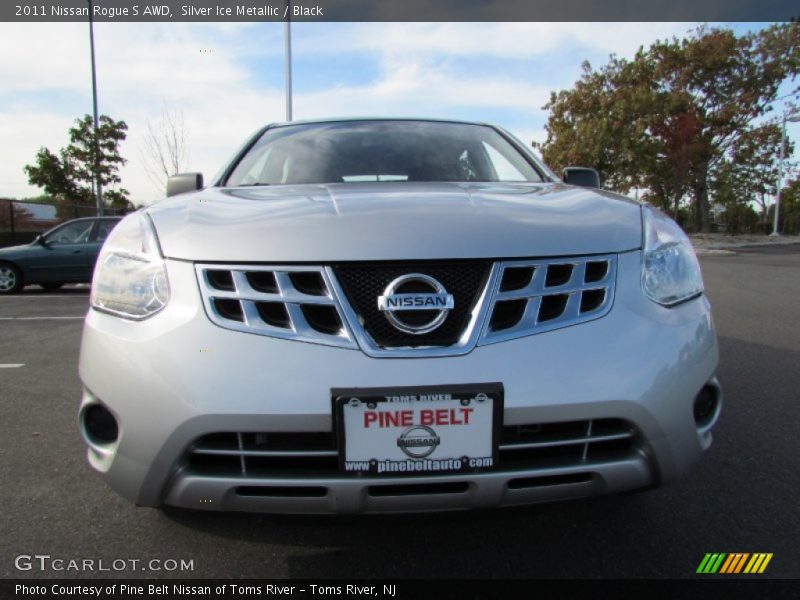 Silver Ice Metallic / Black 2011 Nissan Rogue S AWD
