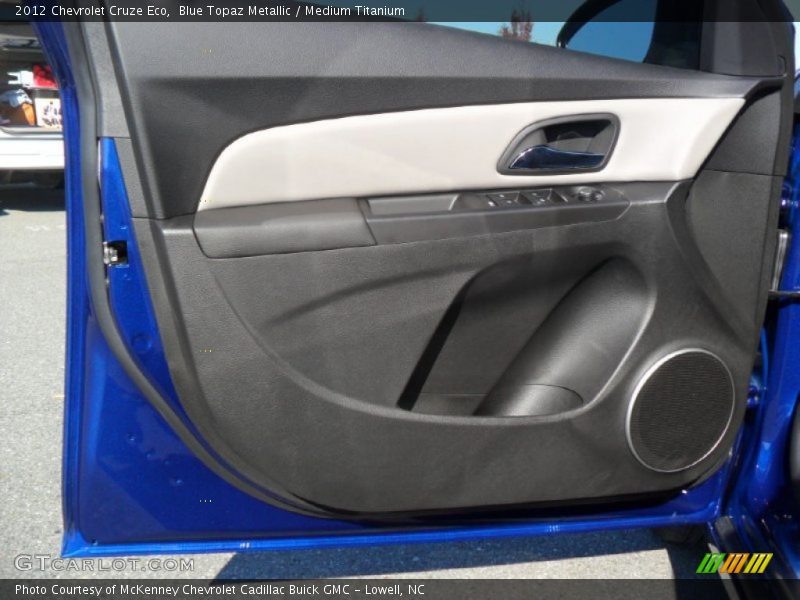 Blue Topaz Metallic / Medium Titanium 2012 Chevrolet Cruze Eco