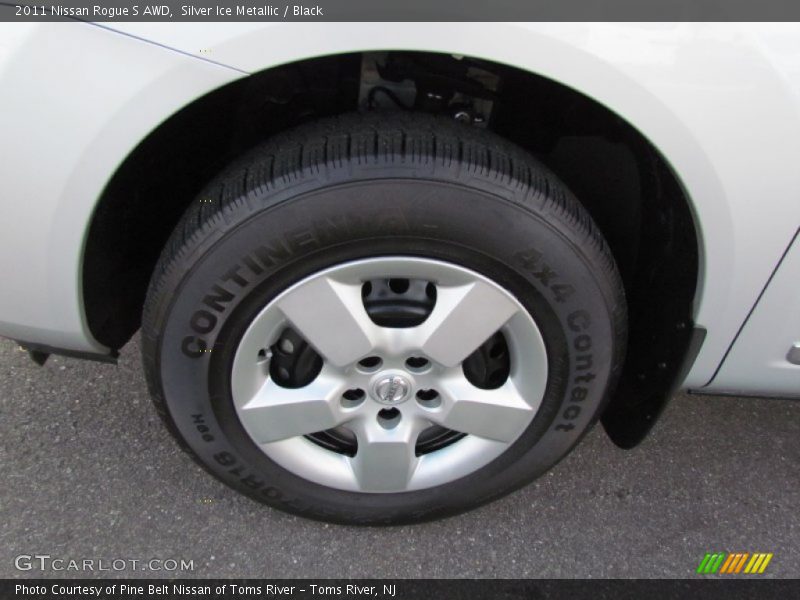 Silver Ice Metallic / Black 2011 Nissan Rogue S AWD