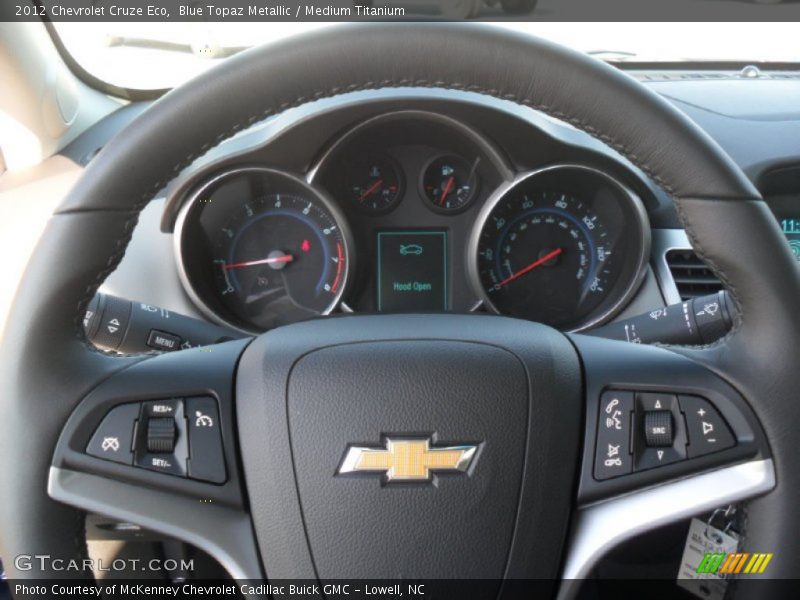 Blue Topaz Metallic / Medium Titanium 2012 Chevrolet Cruze Eco