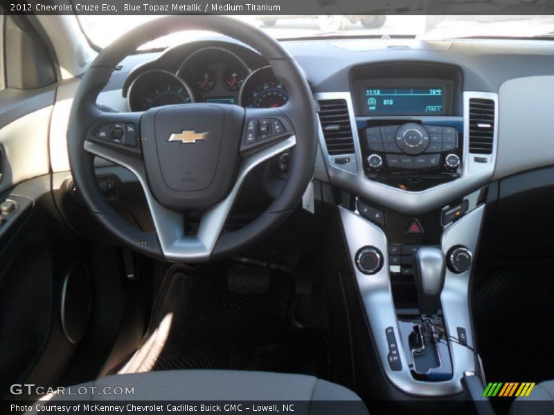 Blue Topaz Metallic / Medium Titanium 2012 Chevrolet Cruze Eco