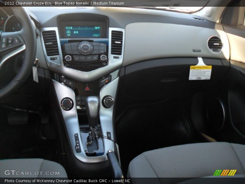 Blue Topaz Metallic / Medium Titanium 2012 Chevrolet Cruze Eco