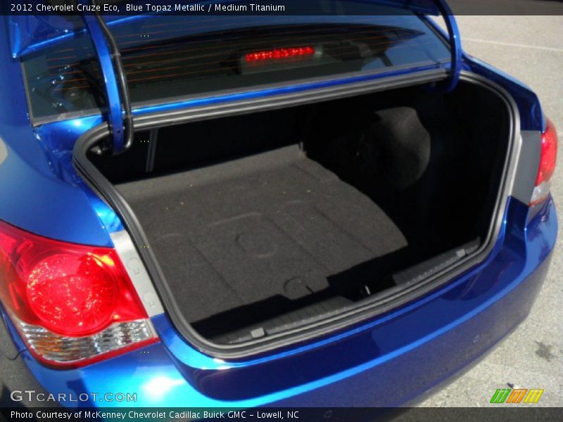 Blue Topaz Metallic / Medium Titanium 2012 Chevrolet Cruze Eco