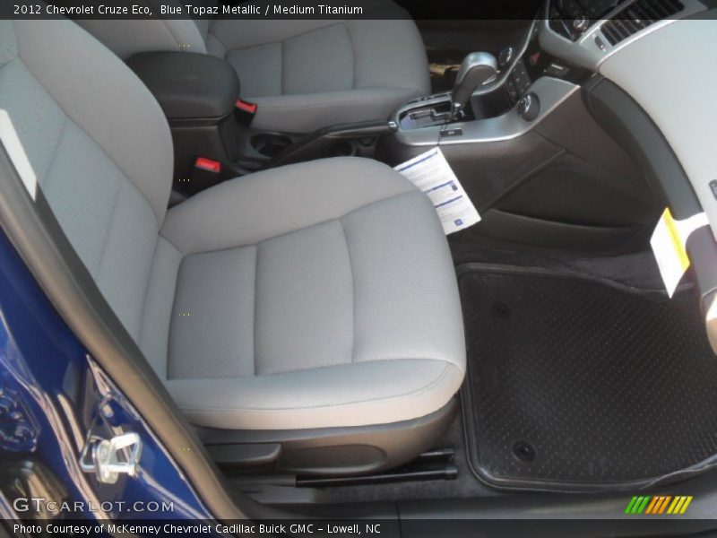 Blue Topaz Metallic / Medium Titanium 2012 Chevrolet Cruze Eco
