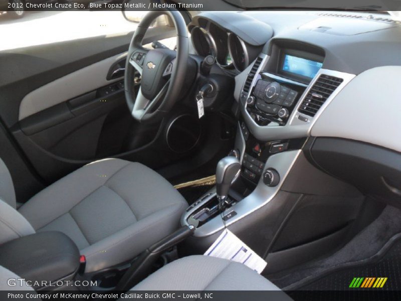 Blue Topaz Metallic / Medium Titanium 2012 Chevrolet Cruze Eco