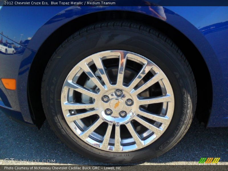 Blue Topaz Metallic / Medium Titanium 2012 Chevrolet Cruze Eco