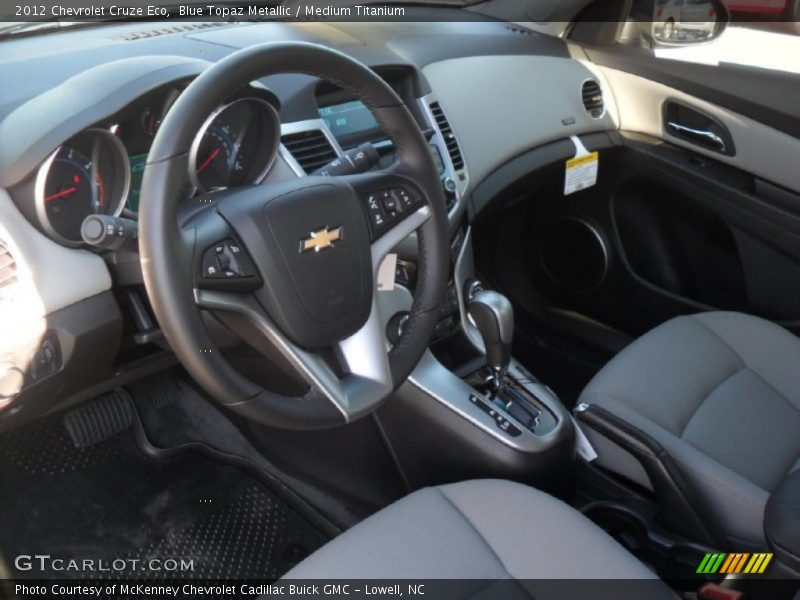 Blue Topaz Metallic / Medium Titanium 2012 Chevrolet Cruze Eco