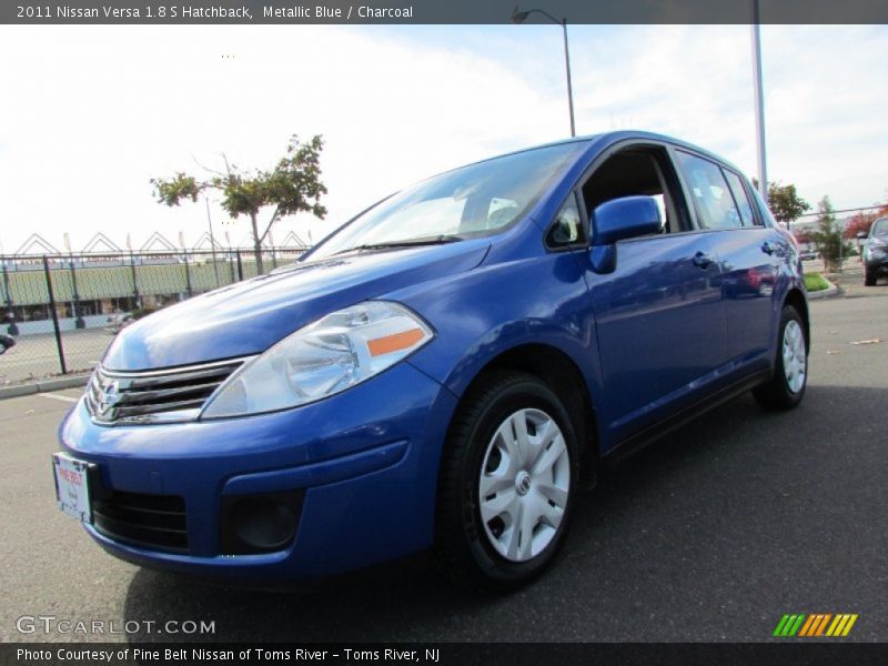 Metallic Blue / Charcoal 2011 Nissan Versa 1.8 S Hatchback