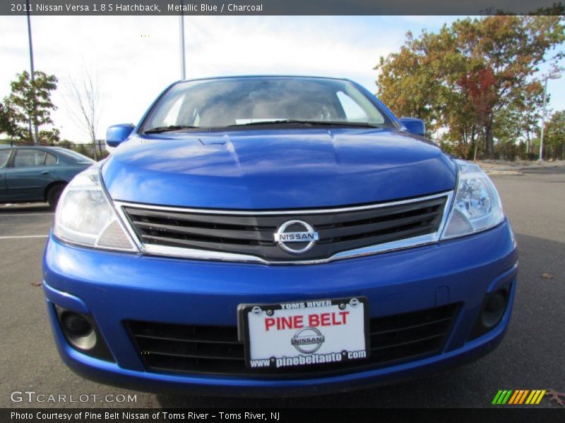 Metallic Blue / Charcoal 2011 Nissan Versa 1.8 S Hatchback