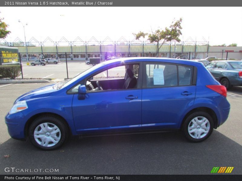 Metallic Blue / Charcoal 2011 Nissan Versa 1.8 S Hatchback