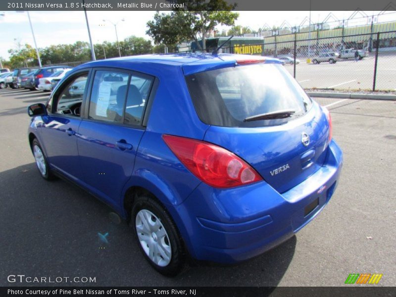 Metallic Blue / Charcoal 2011 Nissan Versa 1.8 S Hatchback