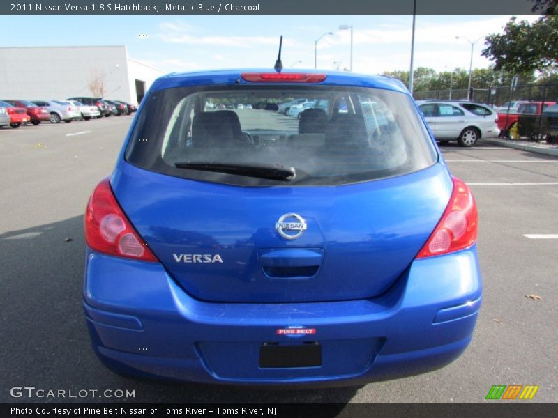 Metallic Blue / Charcoal 2011 Nissan Versa 1.8 S Hatchback