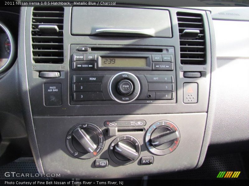 Metallic Blue / Charcoal 2011 Nissan Versa 1.8 S Hatchback