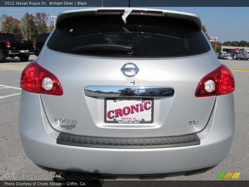 Brilliant Silver / Black 2012 Nissan Rogue SV