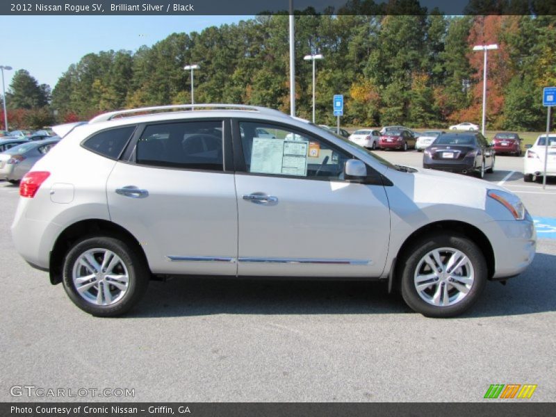 Brilliant Silver / Black 2012 Nissan Rogue SV