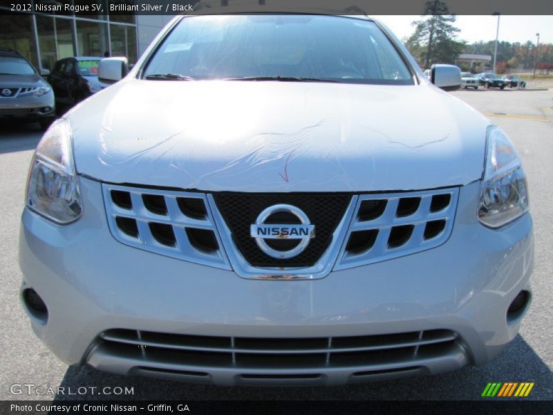 Brilliant Silver / Black 2012 Nissan Rogue SV