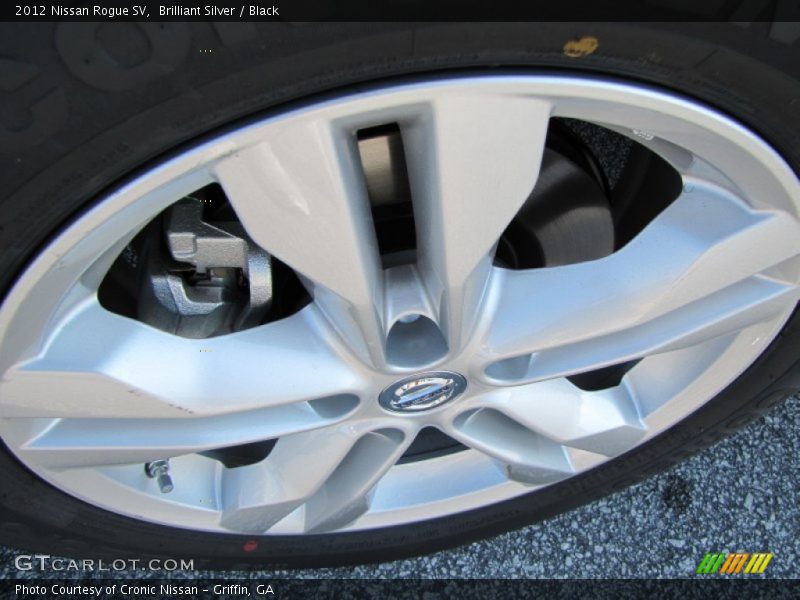 Brilliant Silver / Black 2012 Nissan Rogue SV