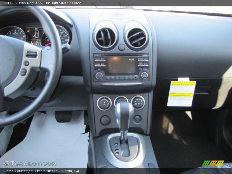Brilliant Silver / Black 2012 Nissan Rogue SV