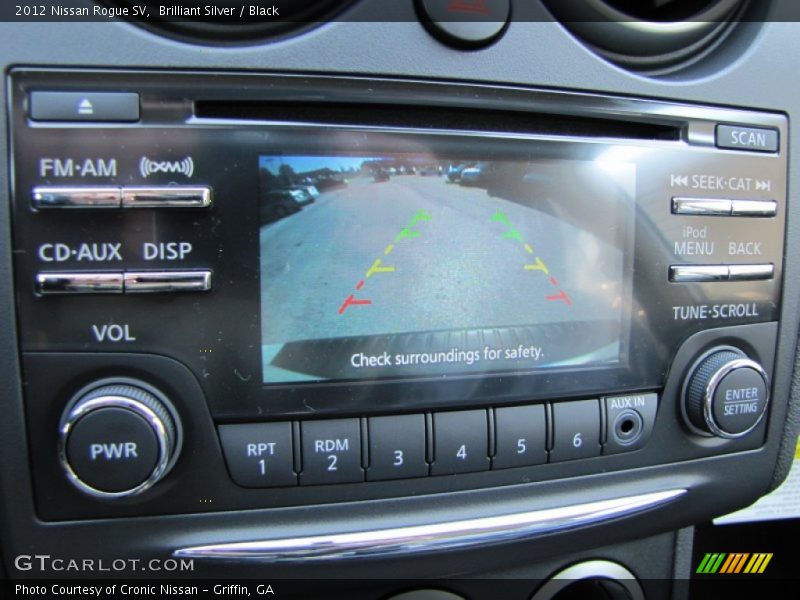 Brilliant Silver / Black 2012 Nissan Rogue SV