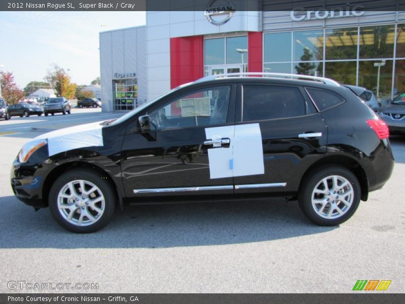 Super Black / Gray 2012 Nissan Rogue SL