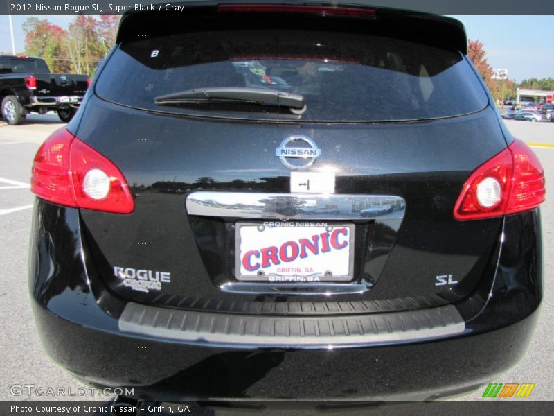 Super Black / Gray 2012 Nissan Rogue SL