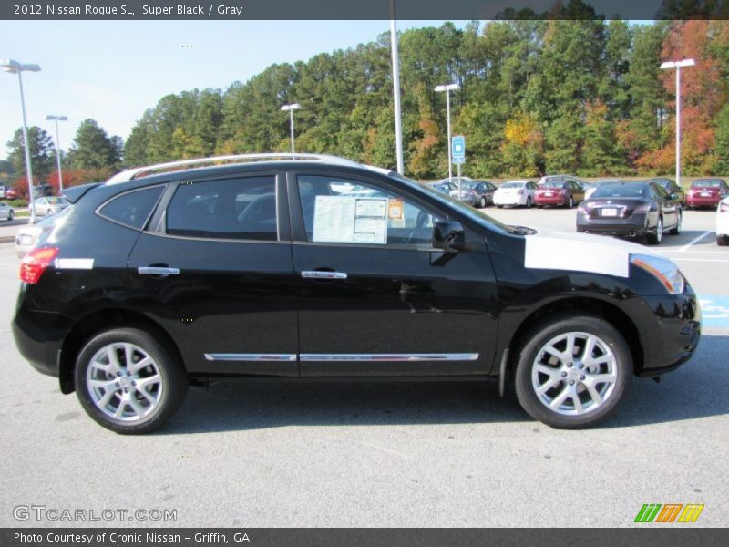 Super Black / Gray 2012 Nissan Rogue SL