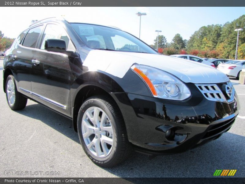 Super Black / Gray 2012 Nissan Rogue SL
