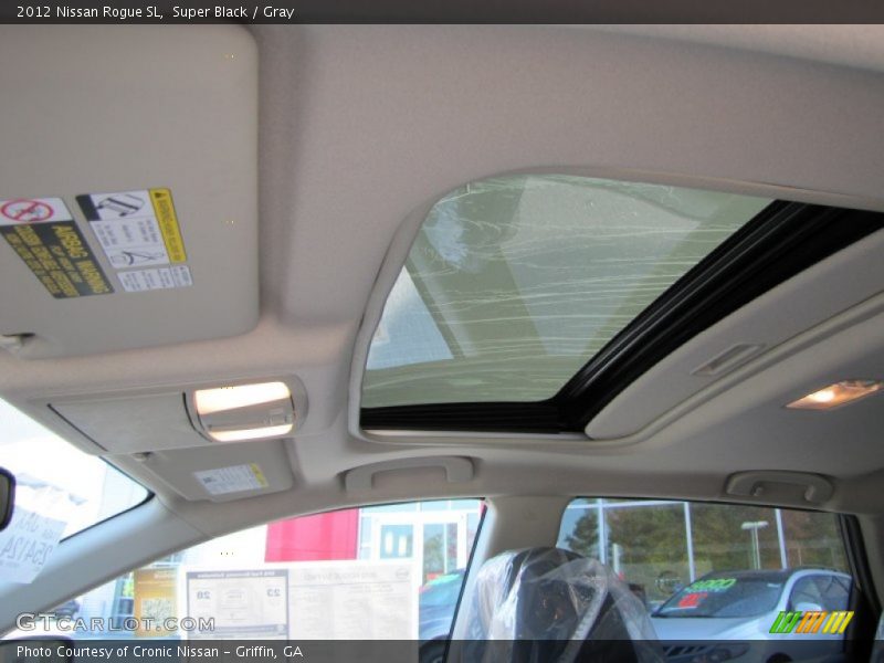 Super Black / Gray 2012 Nissan Rogue SL