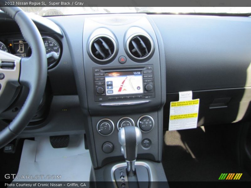 Super Black / Gray 2012 Nissan Rogue SL