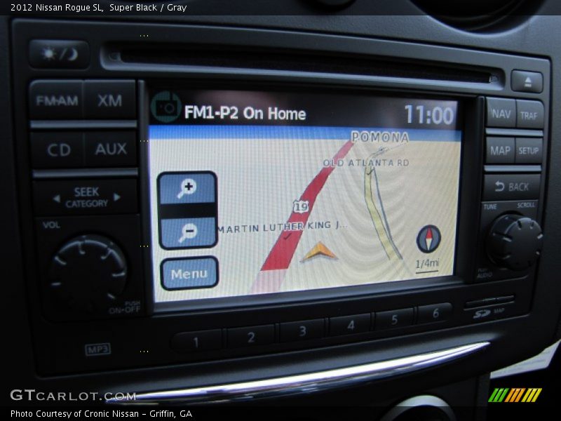 Super Black / Gray 2012 Nissan Rogue SL