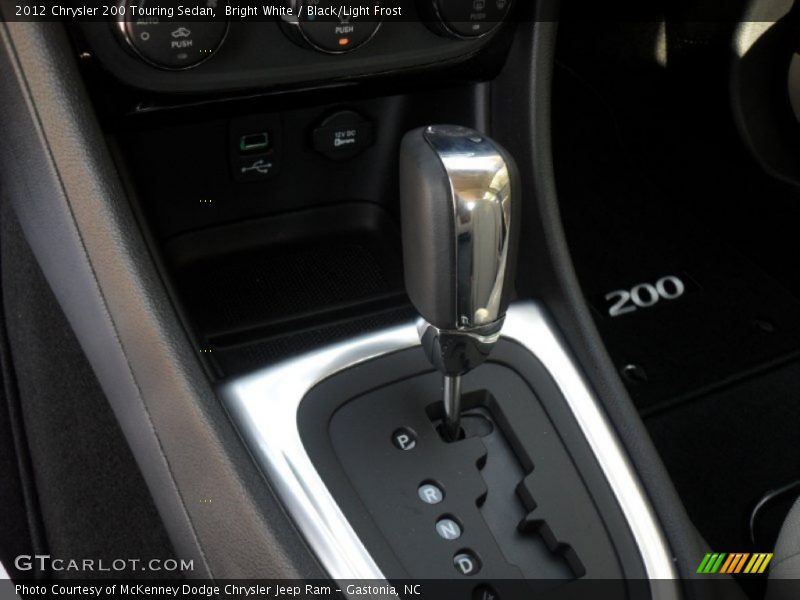 Bright White / Black/Light Frost 2012 Chrysler 200 Touring Sedan