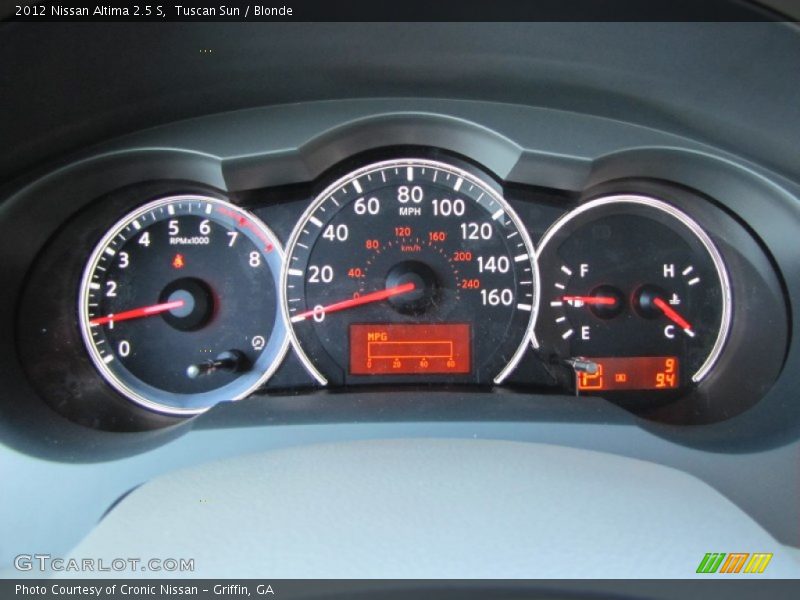  2012 Altima 2.5 S 2.5 S Gauges