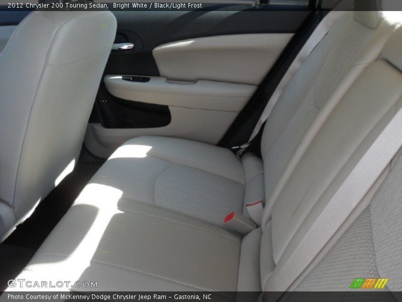 Bright White / Black/Light Frost 2012 Chrysler 200 Touring Sedan