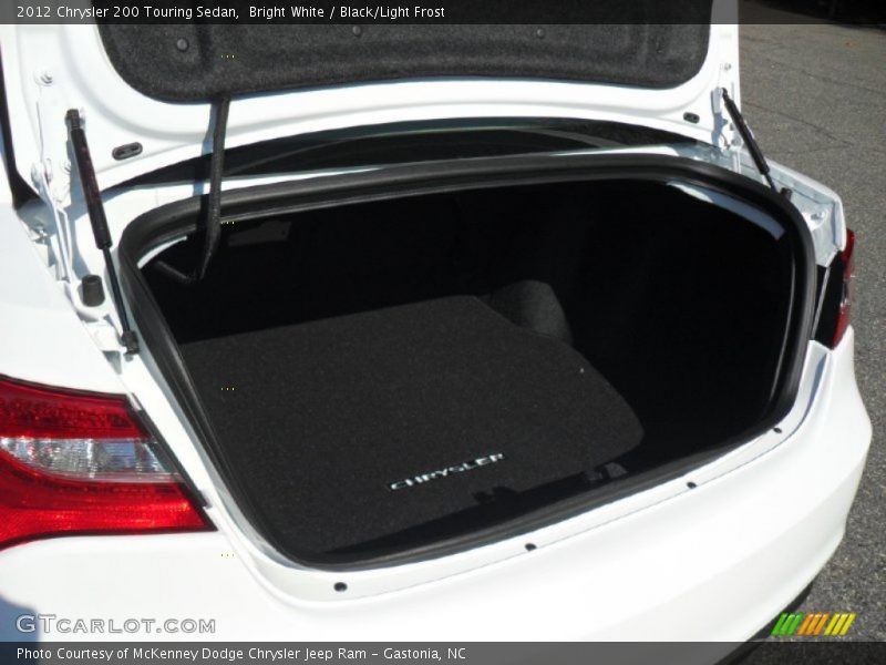 Bright White / Black/Light Frost 2012 Chrysler 200 Touring Sedan