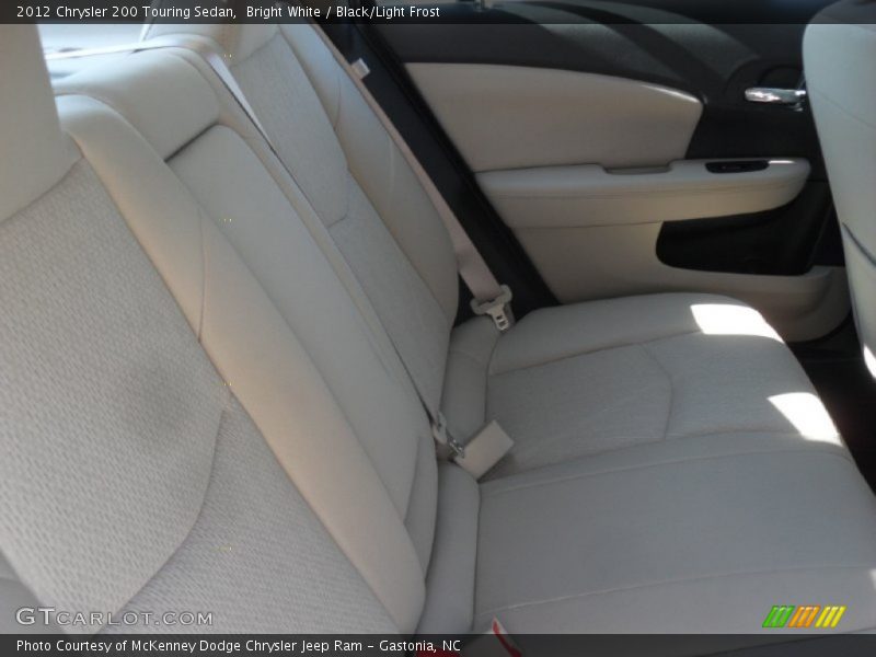 Bright White / Black/Light Frost 2012 Chrysler 200 Touring Sedan