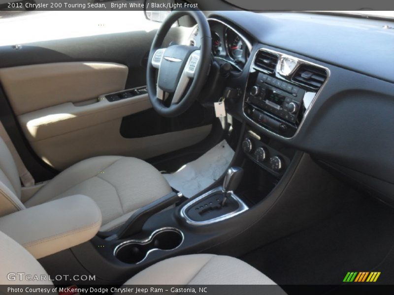 Bright White / Black/Light Frost 2012 Chrysler 200 Touring Sedan