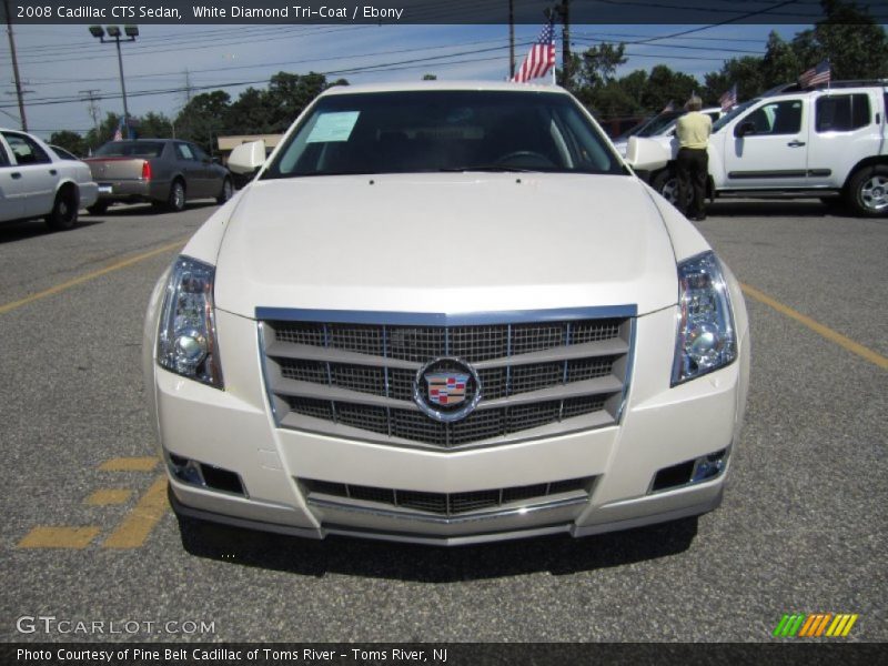 White Diamond Tri-Coat / Ebony 2008 Cadillac CTS Sedan