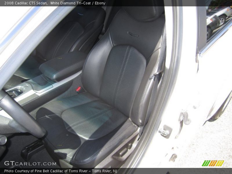 White Diamond Tri-Coat / Ebony 2008 Cadillac CTS Sedan