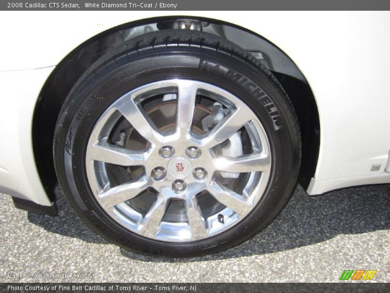 White Diamond Tri-Coat / Ebony 2008 Cadillac CTS Sedan